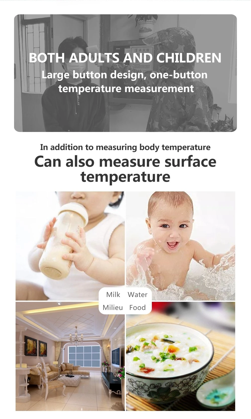 Digital Non-Contact Gun Infrared IR Thermometer Digital, Baby Digital Thermometer