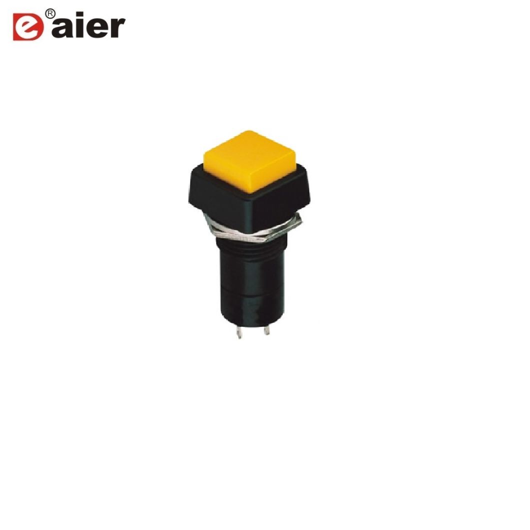 12mm 1A 250VAC Plastic Square Momentary Push Button Switch
