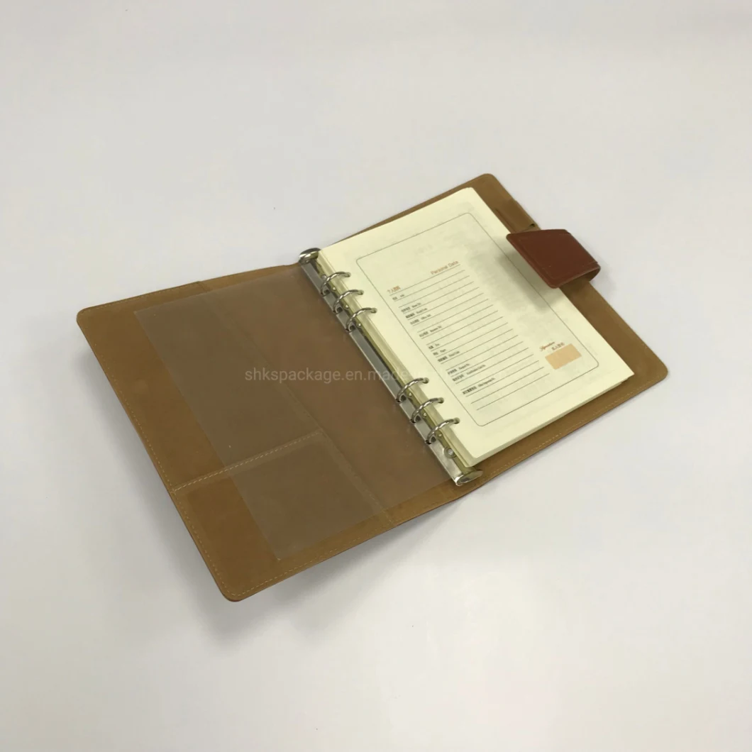 Low Price Spiral Binding Notebook with Artificial Leather