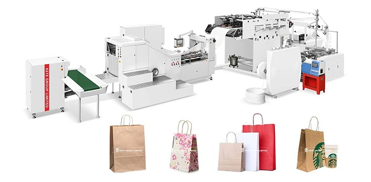 Kraft Brown Grocery Paper Bag Making Machine Manufacturers
