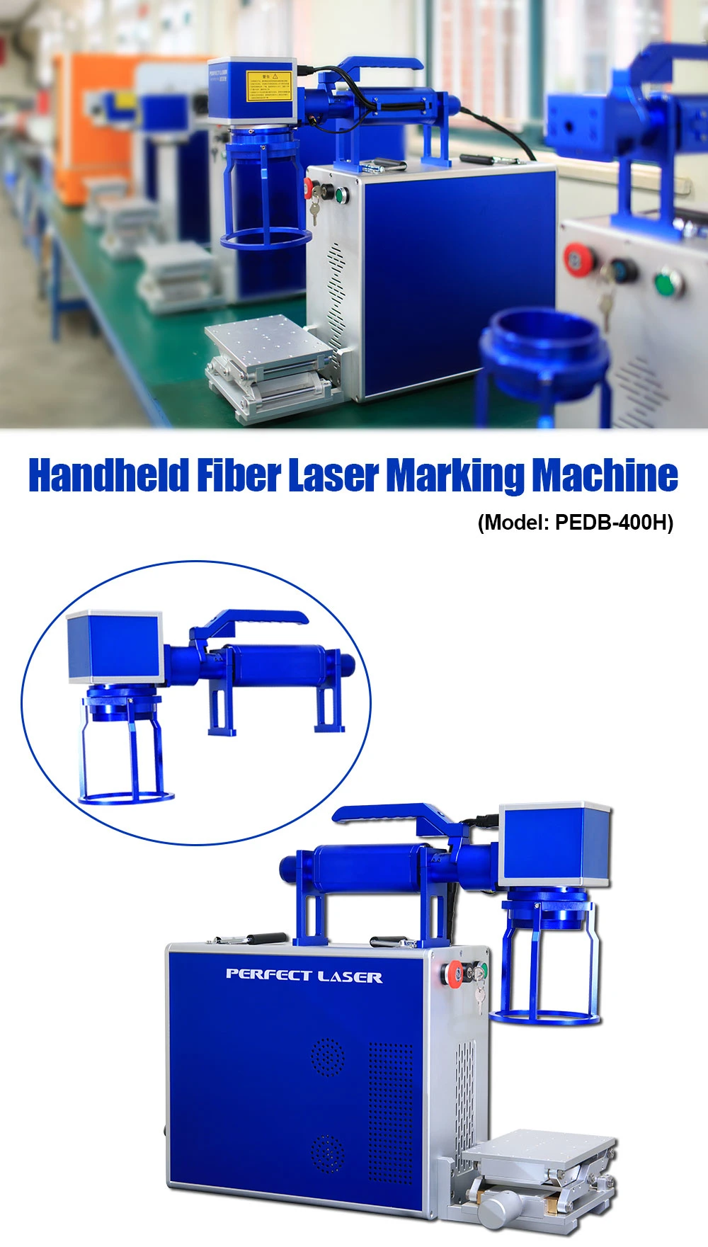 Handheld Flexible Mopa Portable Laser Marking Machine for Aluminium