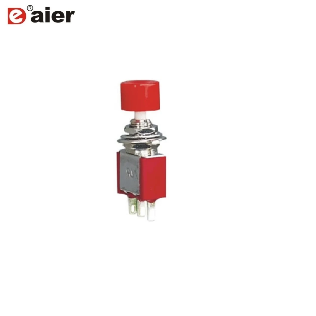 6mm 2A 250VAC on on 3pin Small Push Button Switch