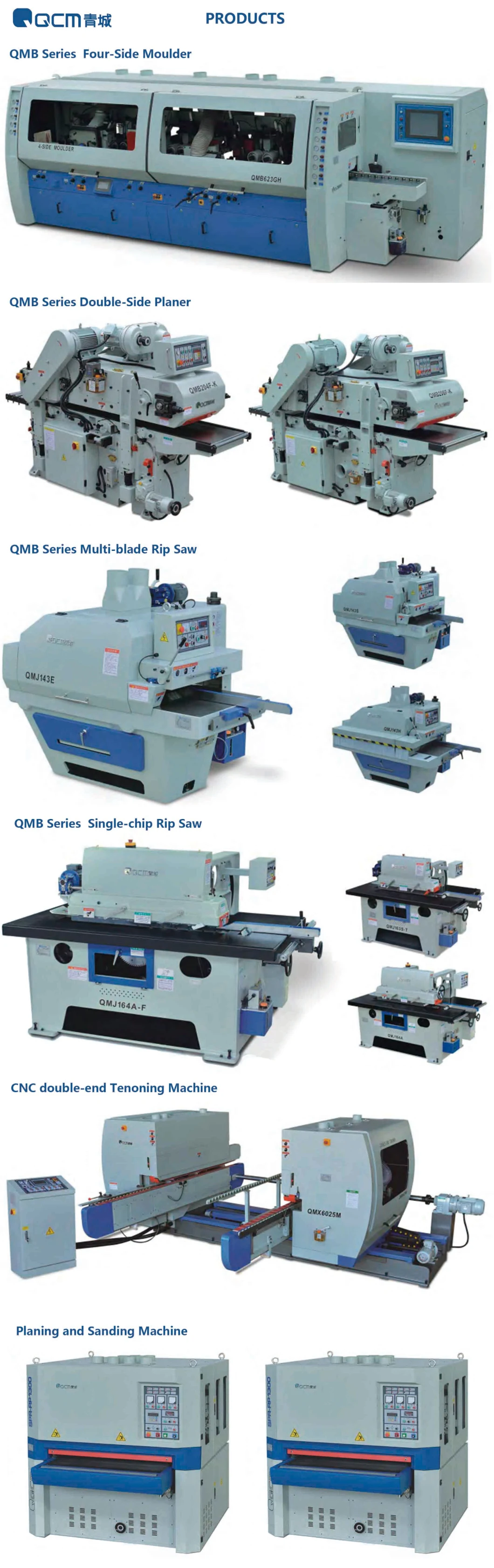 QMB525D-H Heavy-duty spiral cutter spindle Single-side woodworking Planer