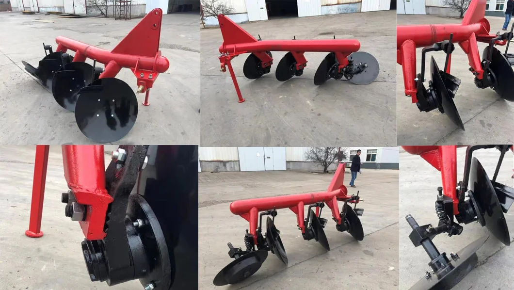 3 Point Hitchtractor Mounted Plow 2/3/4/5/6 Harrows Disc Plough for Mini Farming Tractor Ploughing Machine