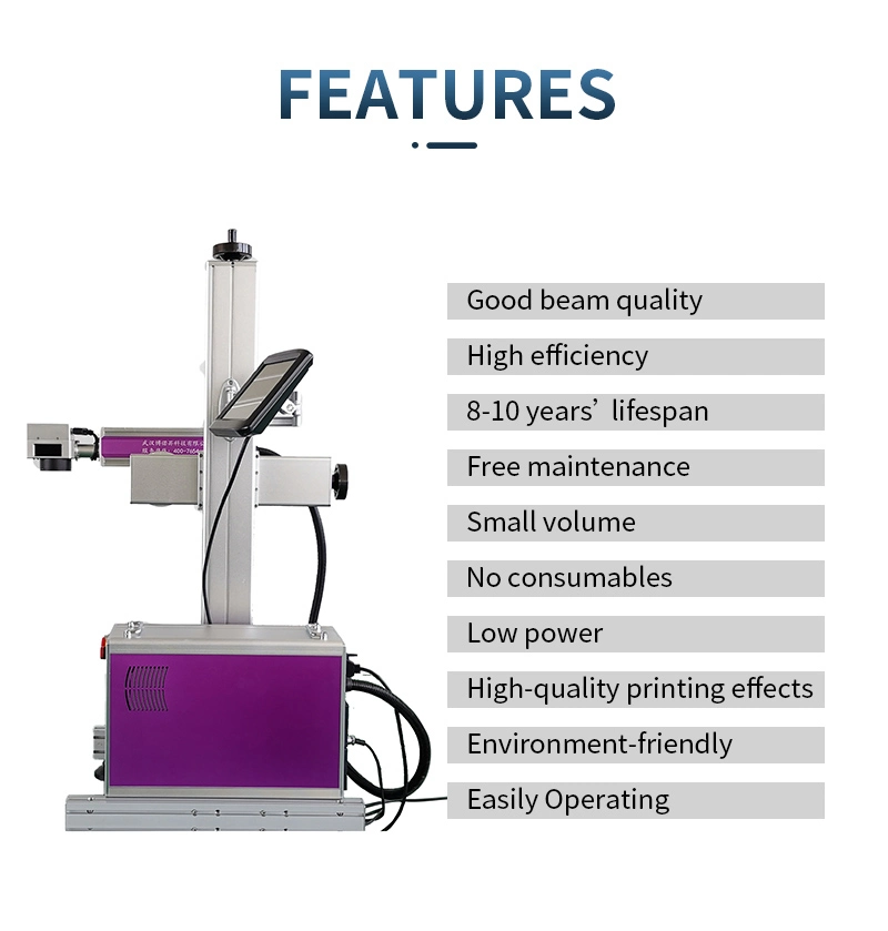 3D Portable Mini Metal Fiber Laser Marker/Fiber Laser Printer for Logo Printing Numbering on Plastic Laser Marking Machine