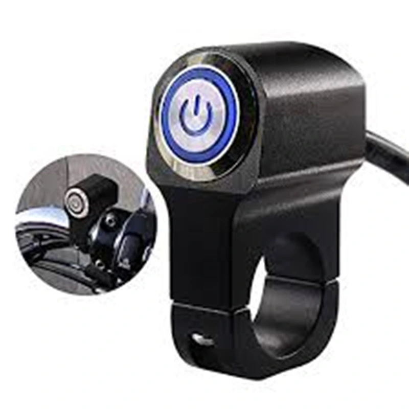 1-Pole on-off 16mm Metal Switch Latching Push Button Switch, IP67, Panel Mount, 250V AC