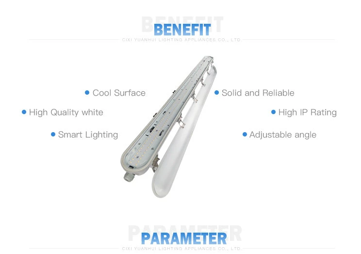 IP66 LED Tri-Proof Light 40W 60W Linear LED Vapor Tight Light Fixture, LED Pendant Light