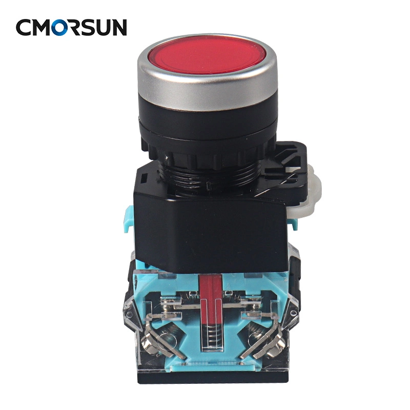Cmorsun Push Button Switch Waterproof with Illuminated Flat Head Push Buttons