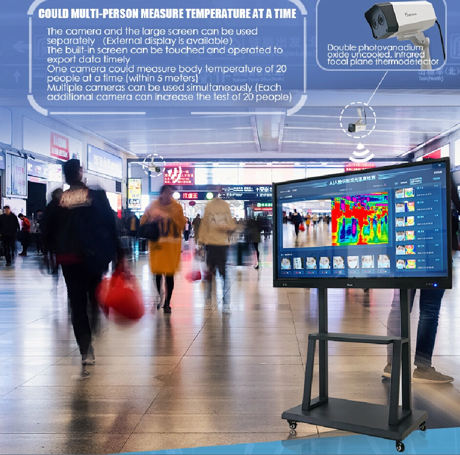 Terminal Imaging Multi-Person Rapid Temperature Measurement Intelligent Human Body Temperature Measurement System Face Recognition Intelligent