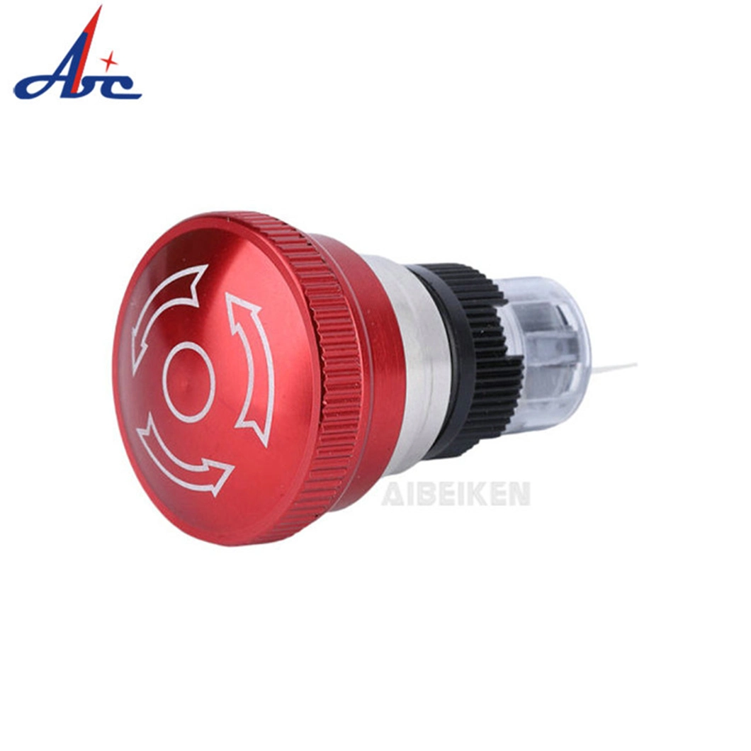 16mm 3 Pin Emergency Stop Latching Button Switch for Car