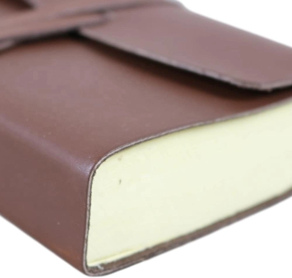 Custom Notebook Cut Work Designs Handmade Side Stitching Blank Unlined Paper Leather Journal & Leather Notebook