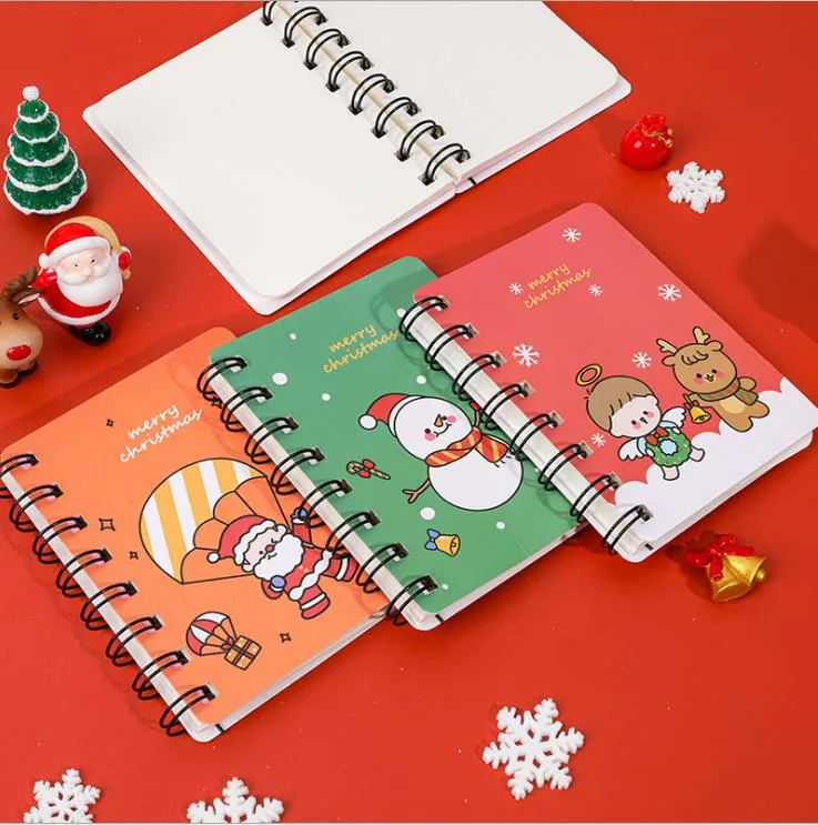 Custom Wholesale Hot-Selling Promotional Gifts Christmas Angle Series Coil Notebook Spiral Notepad with Your Logo