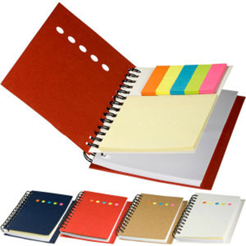 Spiral Notebook with Sticker, Notesticker, Sticker Pad, Notepad, Promotional Gift Notebook with Sticker