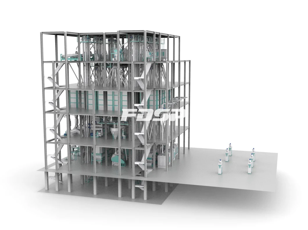 Ce Approved High Efficiently Feed Production Line for Small Pig Feed and Fattening Pig