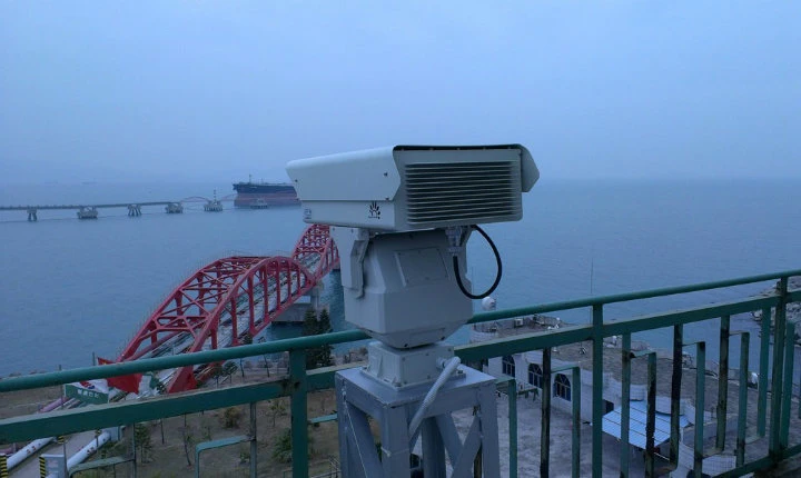 PTZ Infrared Multi Sensor Thermal Camera with Laser Illuminator with Optical Camera