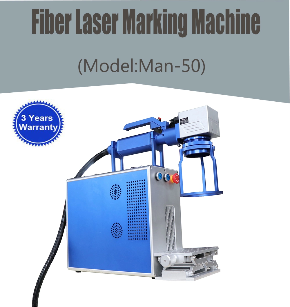 50W Portable Fiber Laser Marking Machine with Deep Marking