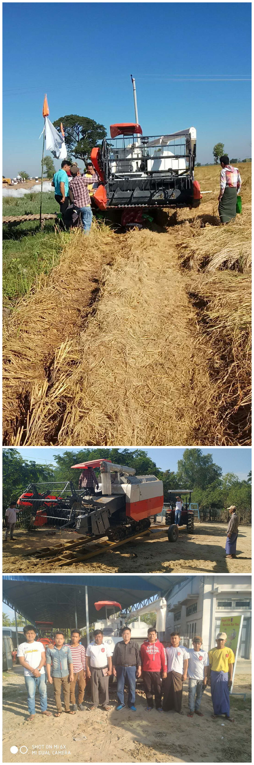 Combine Harvester Agriculture Machinery for Paddy Wheat Harvester Harvesting Machine