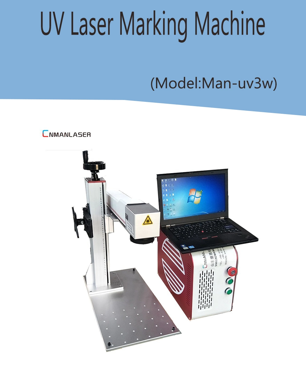 3D 355nm UV Laser Marking Machine for Fine Marking Phone Cable
