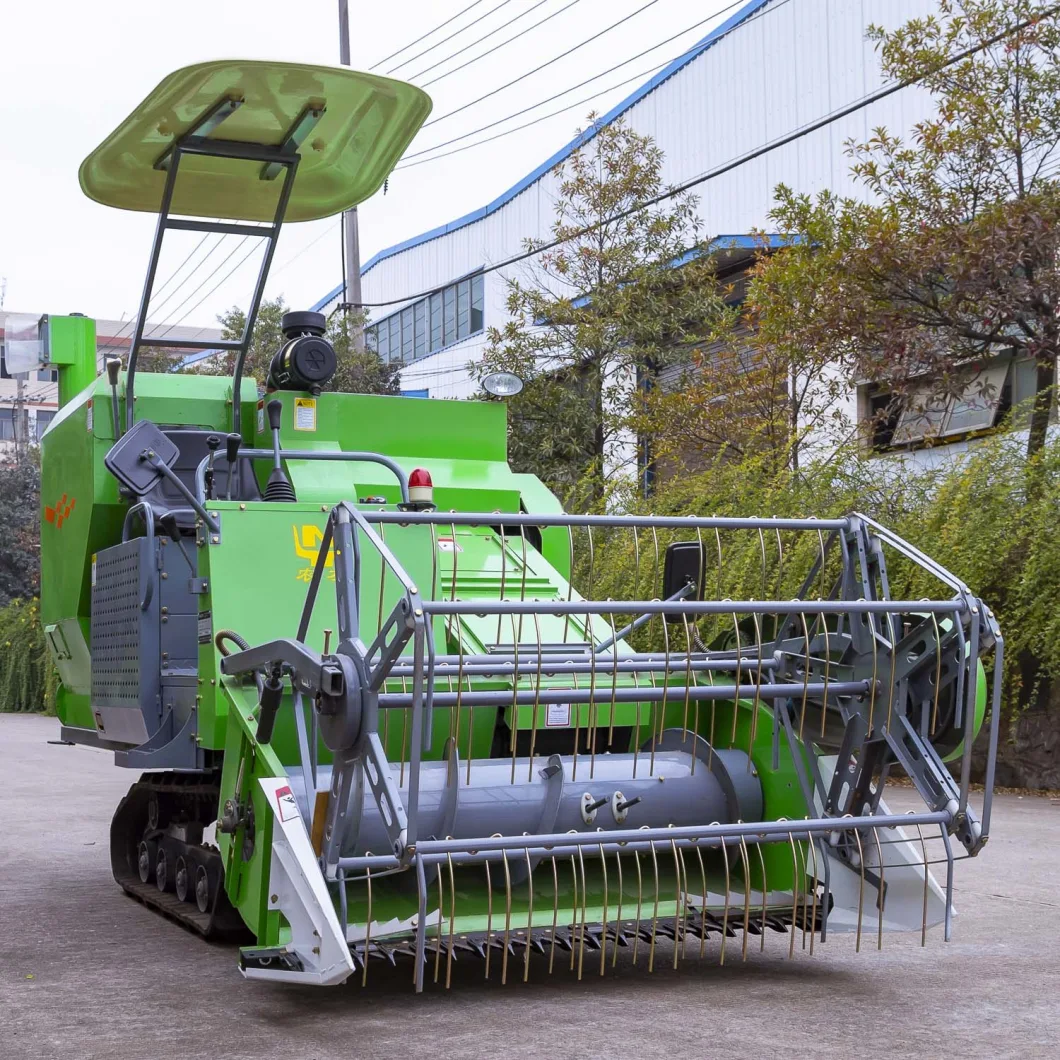 Mini Wheat Harvester Agriculture Crawler Type Combine Harvester