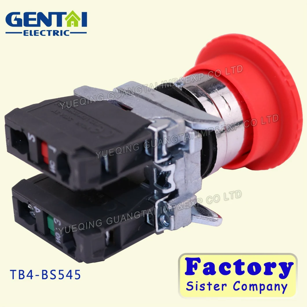 BS545 Stop Red Mushroom Turn to Release Push Button Switch