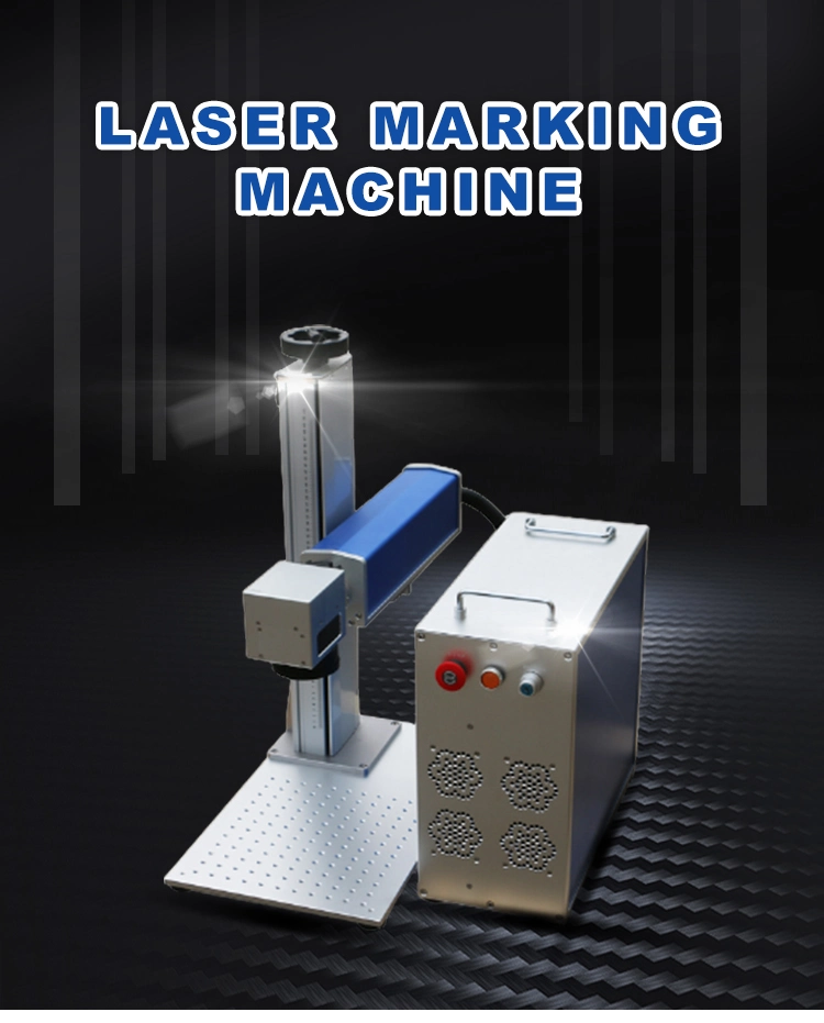 50W Jpt Fiber Laser Marking Machine 125mm Rotary Axis 175mmce&FDA Laser Engraver