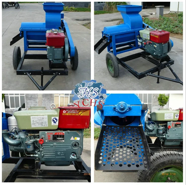 Farm Machinery Diesel Engine Corn Threshing Machine Corn Sheller Thresher for Sale