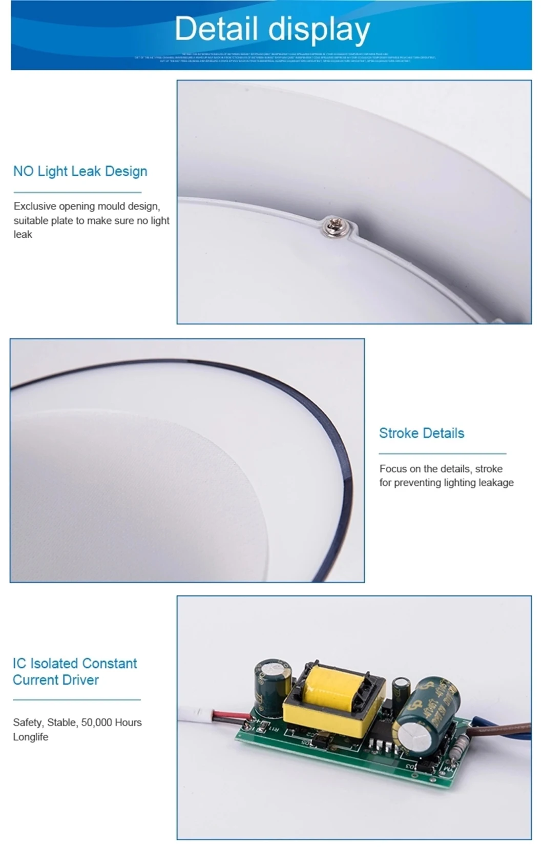 SMD Round Ultra Slim LED Panel Light Recessed PC Modern Ceiling Light Indoor Lighting