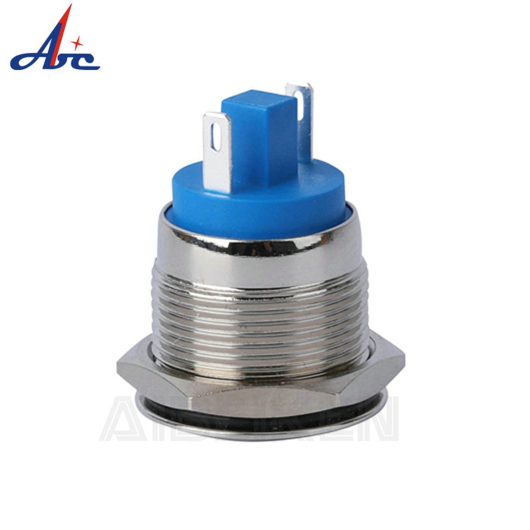 IP65 Waterproof 19mm 1no Momentary 2 Pin Push Button Switch