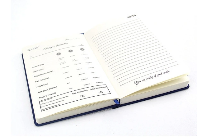 A5 Size Notebook Gift Notebook with Leather Case Hot Printed Logo Good Quality