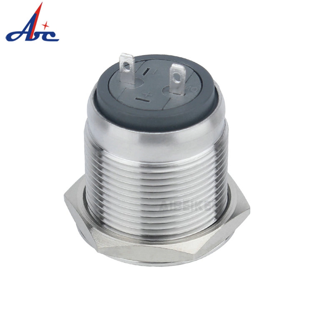 2019 New Arrival 19mm 2pin Latching on off Switch Horn Button