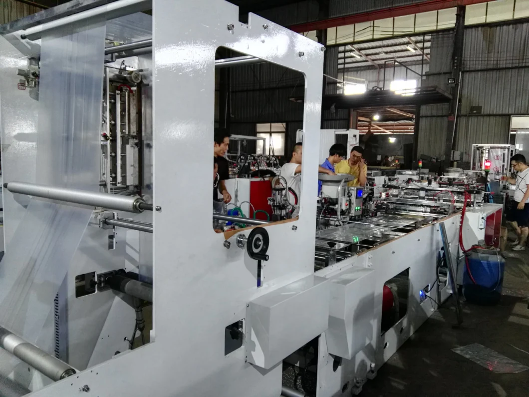 Automatic PE OPP Zip Lock Biodegradable Bag Slider Zipper Bag Making Machine