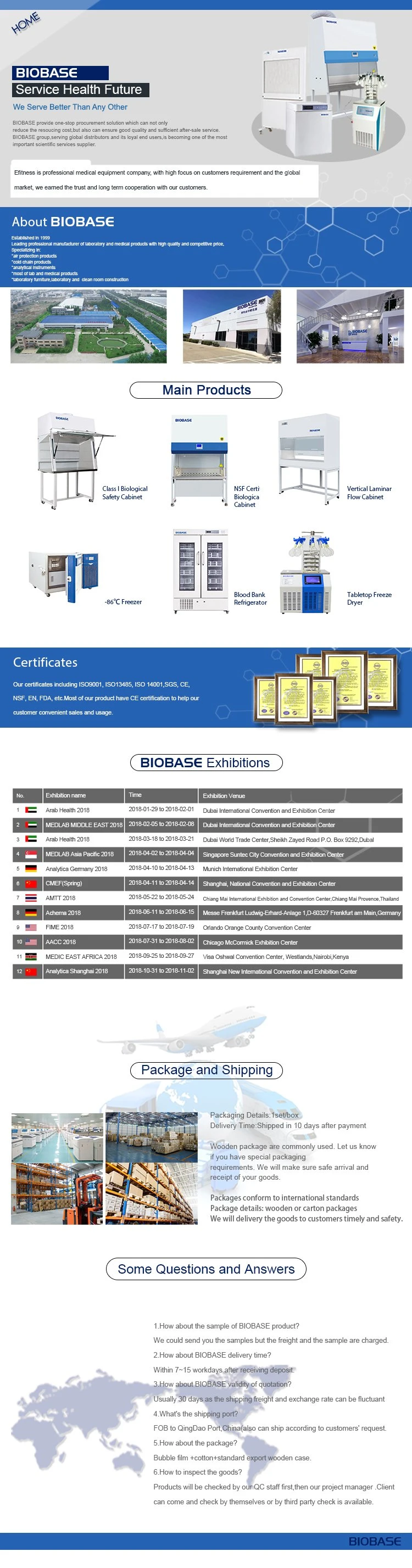 Biobase Good Quality Large Capacity Forced Air Drying Oven