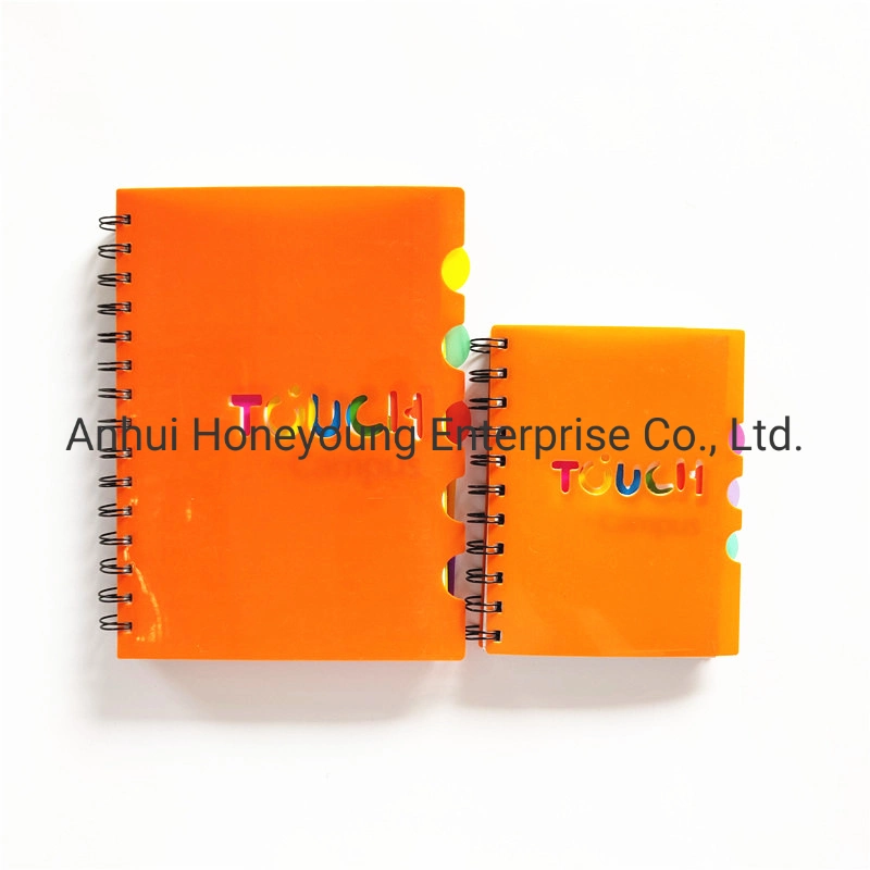 Cute Cover Design Spiral Notebook Orange Color Spiral Note Books