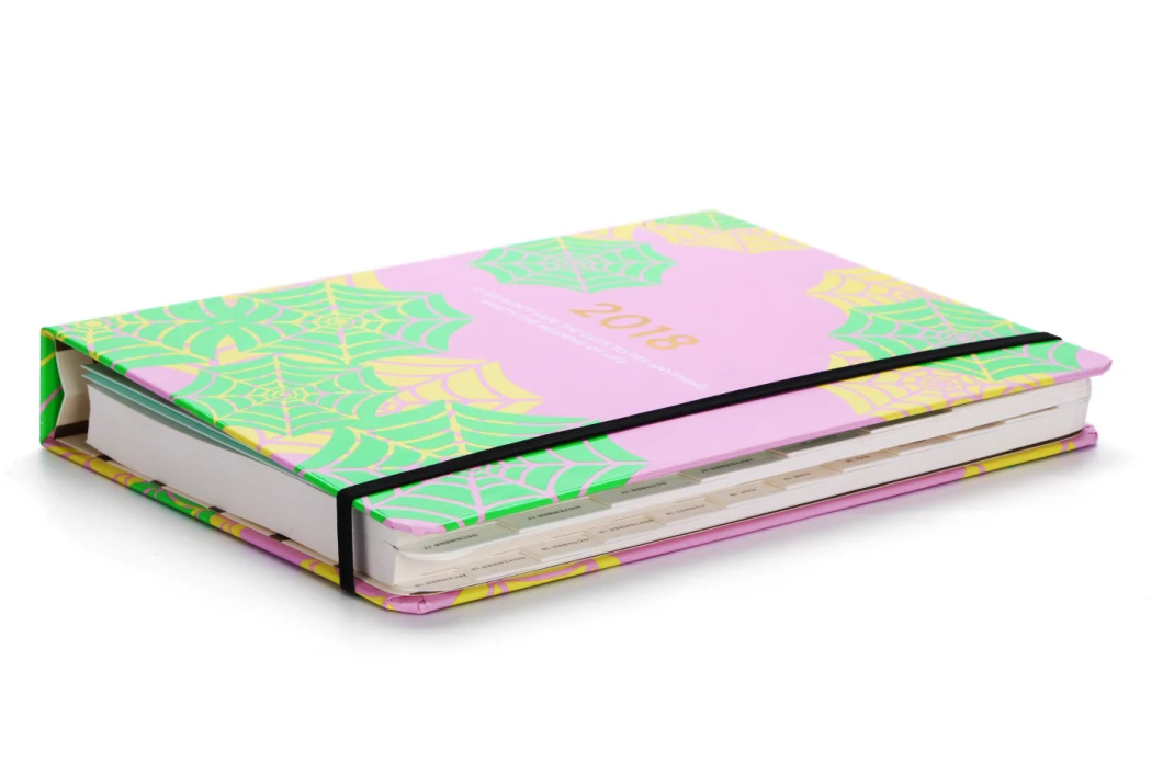 Custom Color Printing Beauty Hardcover Spiral Notebook Journal Planner