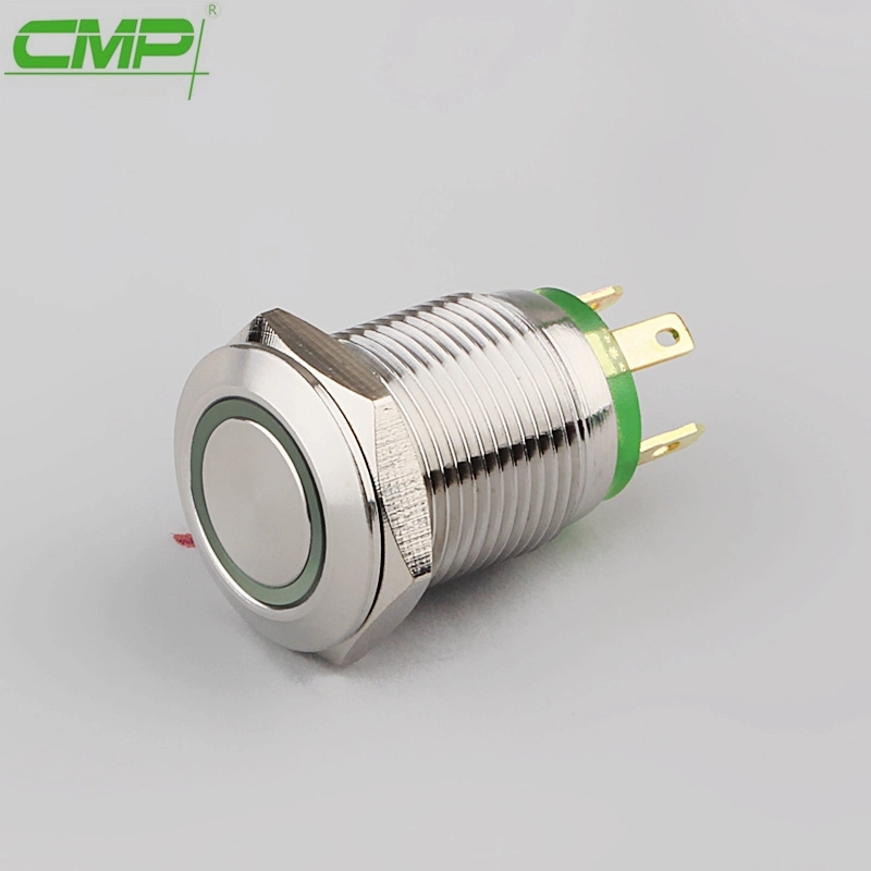 CMP Spst Momentary 12mm Small Push Button Switch with Light