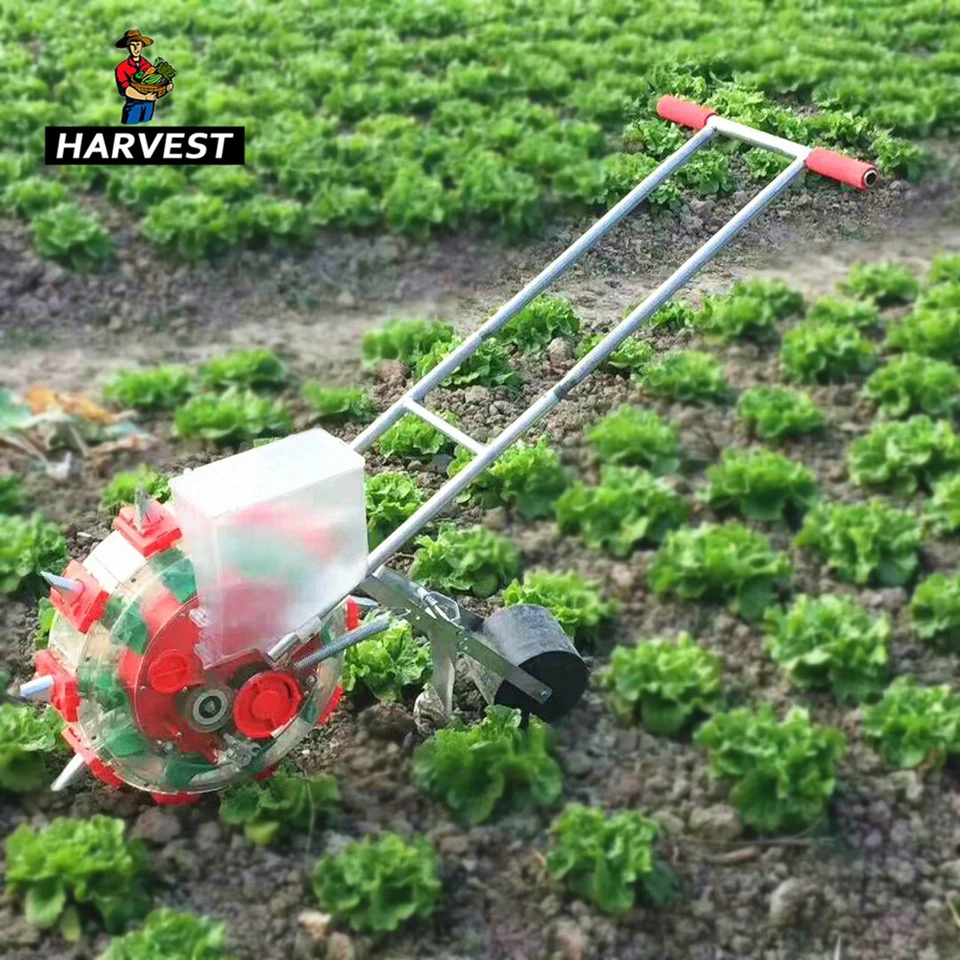 Portable Double Rows Manual Vegetable Planter Machine Seed Hand Push Seeder (ST003)