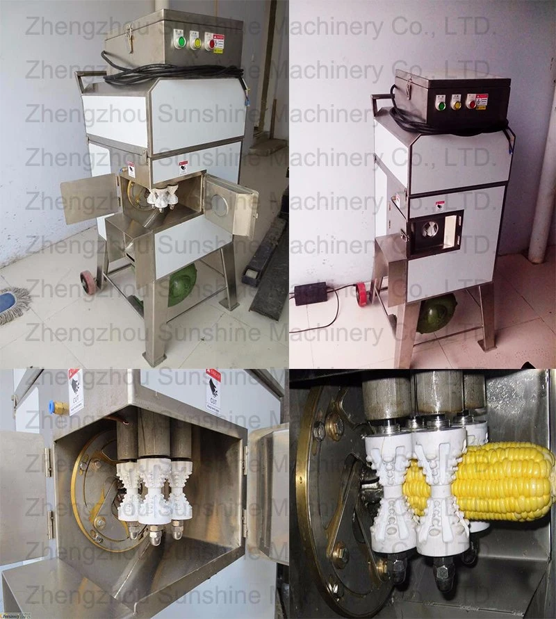 Fresh Frozen Corn Seed Threshing Sweet Corn Peeling Machine