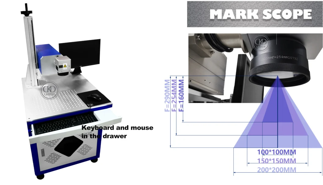 Glass 3W UV Laser Marking Machine Price for Power Bank