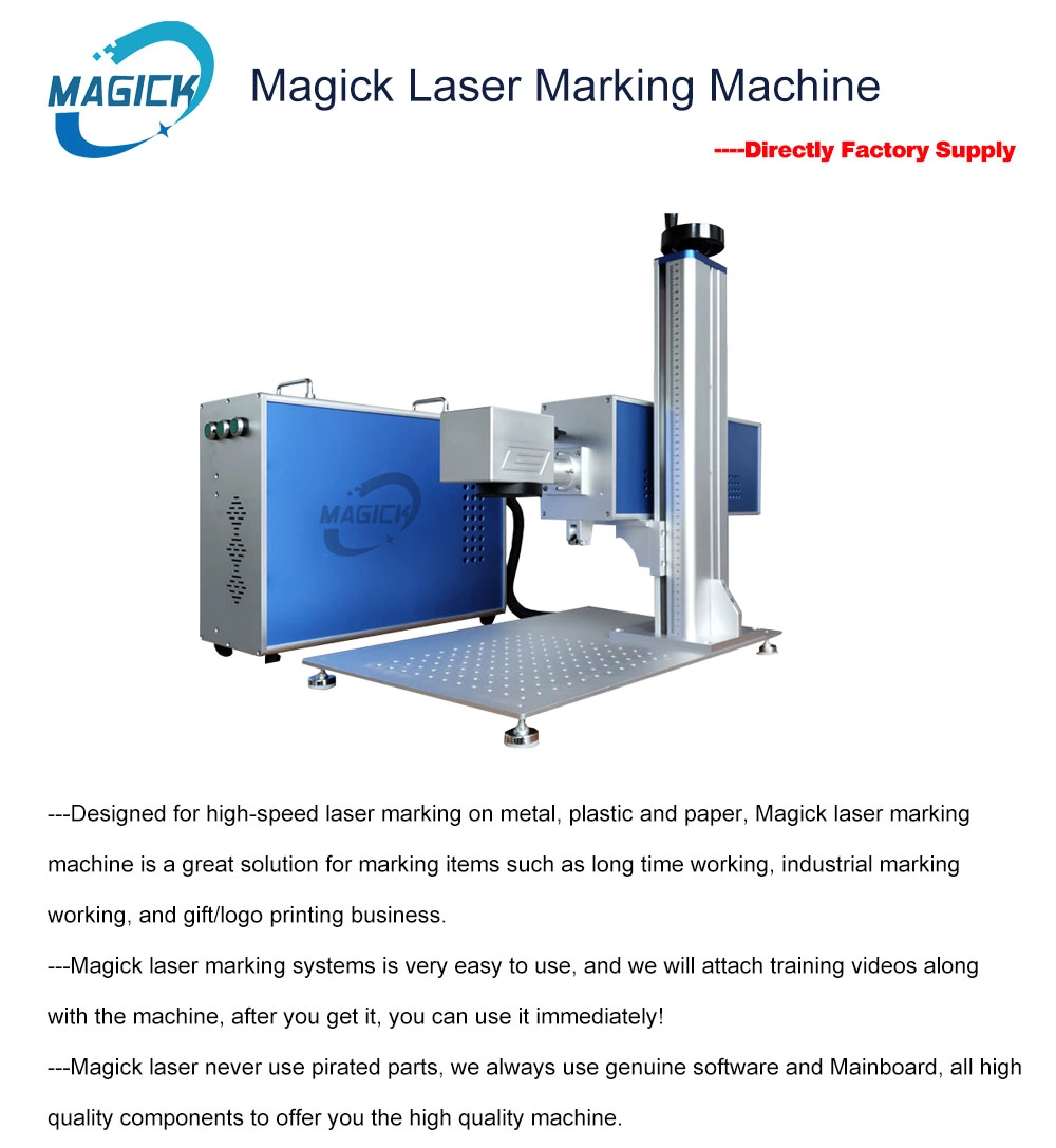 Split Type Mini Portable Laser Engraving Machine 20W 30W 50W Fiber Laser Marking Machine