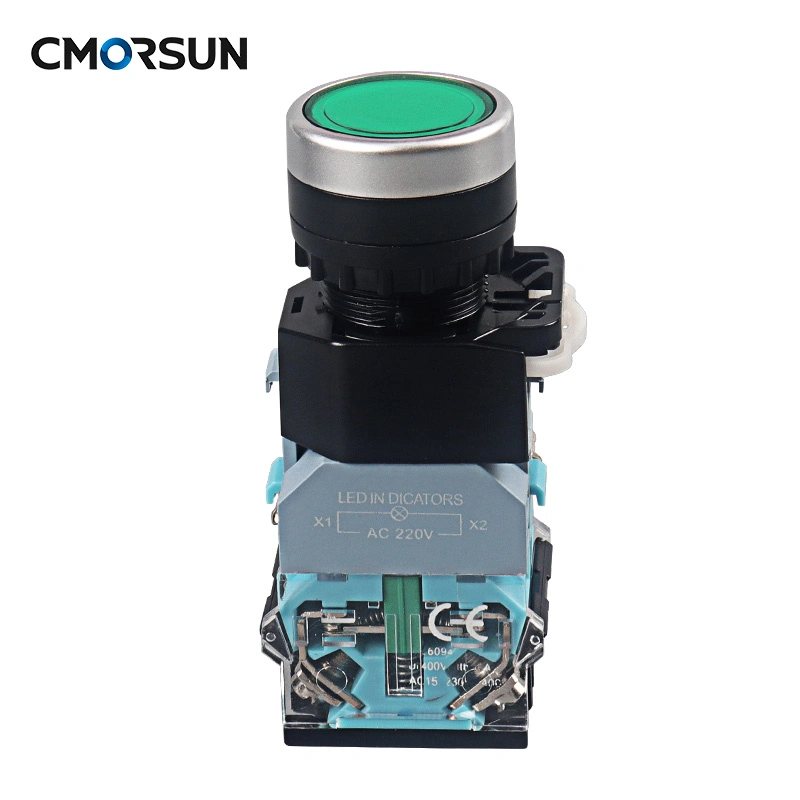 Cmorsun 1no 1nc Starter Stop Push Button Switch La38 Automatic Reset Pushbuttonmomentary Self-Resetting Push Button