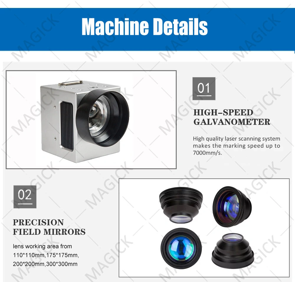 20W/30W/50W/100W Fiber Laser Marking Machine Price Laser Marker on Metal