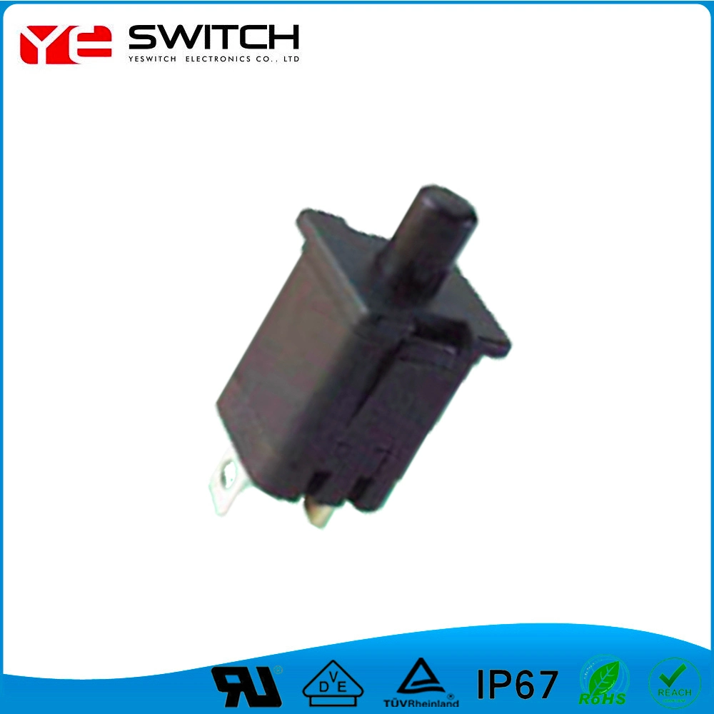 High Quality Golden Plated on-off Auto Push Button Switch with Without LED Light