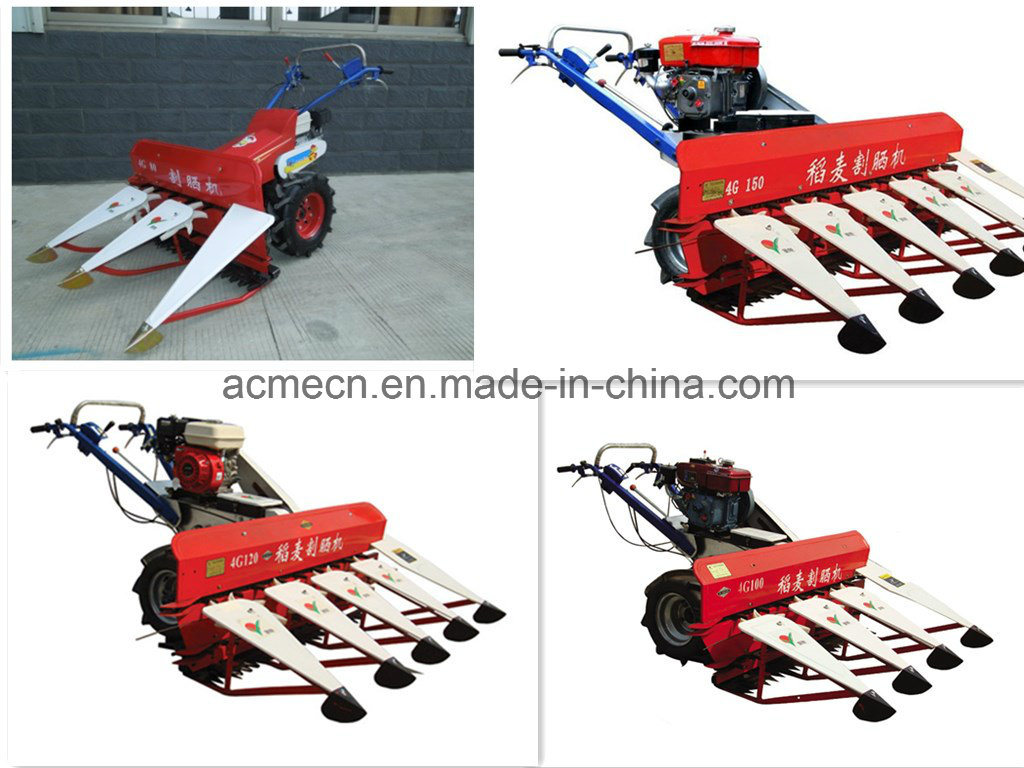 Factory Price Soybeans Harvester Gear Drive Mini Rice Reaper