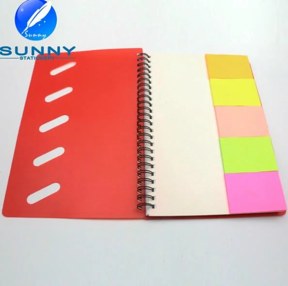 Hot Sale Spiral Notebook with Sticky Memo Pad