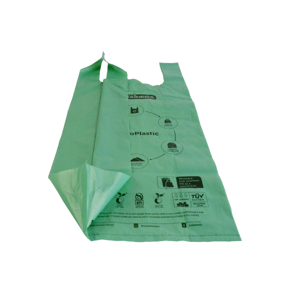 Eco-Friendly Biodegradable Carry Bag Biodegradable T-Shirt Plastic Packing Bags