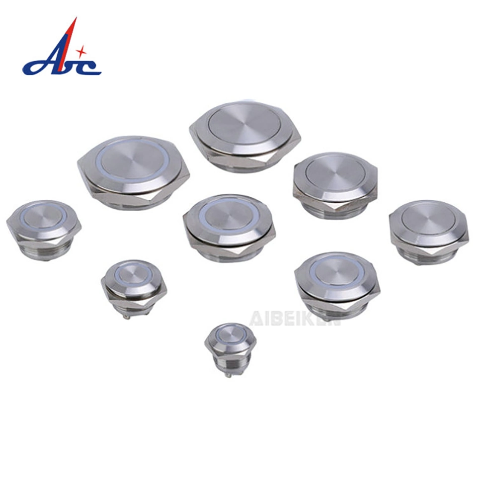 30mm Short Button 1no Stainless Steel Momentary Push Button Switch