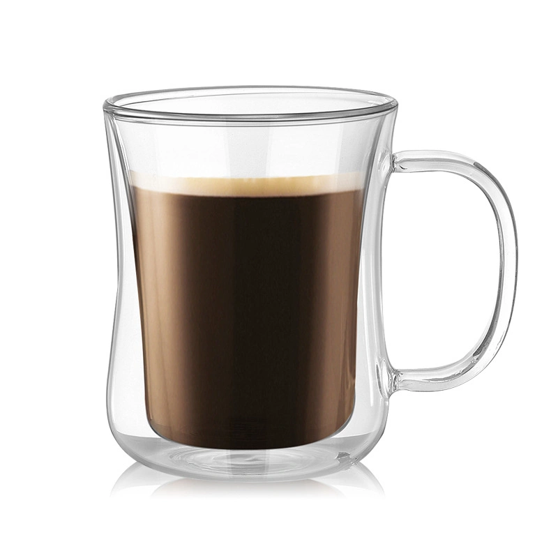Glass Coffee Cup Double Wall Thermo Insulated Coffee Cup Glass Coffee Mug