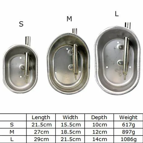 Enamel Pig Water Trough Cast Iron Cattle Automatic Drinking Bowl in Dairy Farm