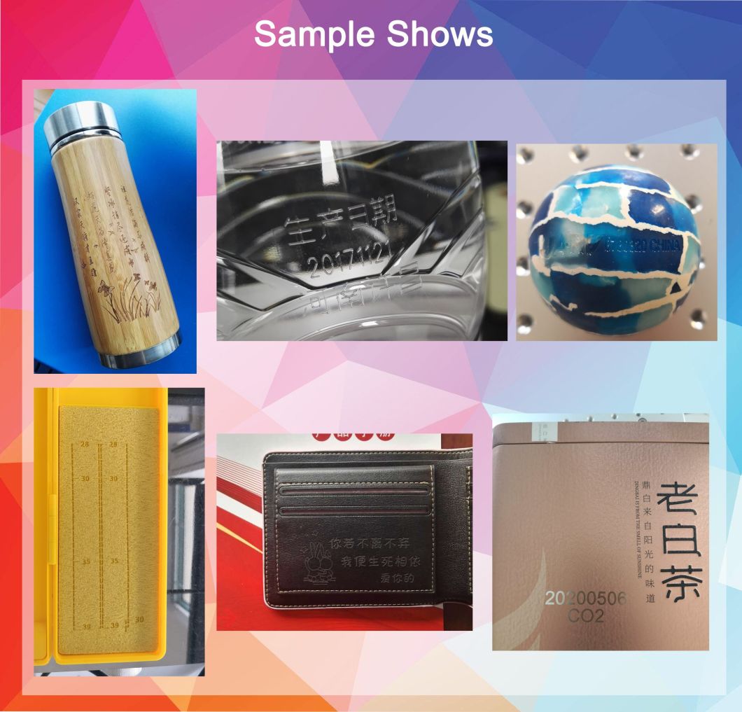 Auto Focusing and Marking Enclosed CO2 Laser Marking and Engraving Machine for Plastic/Glass/Bamboo Marking