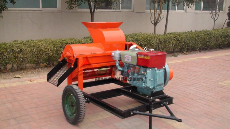 Mobile Diesel Engine Drive Maize Sheller Machine/Corn Thresher/Corn Threshing for Sale